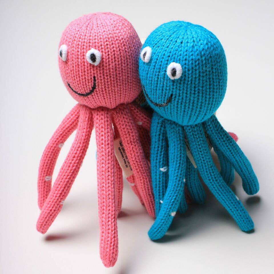 Baby Rattle Toy - Octopus Rattle (Pink)