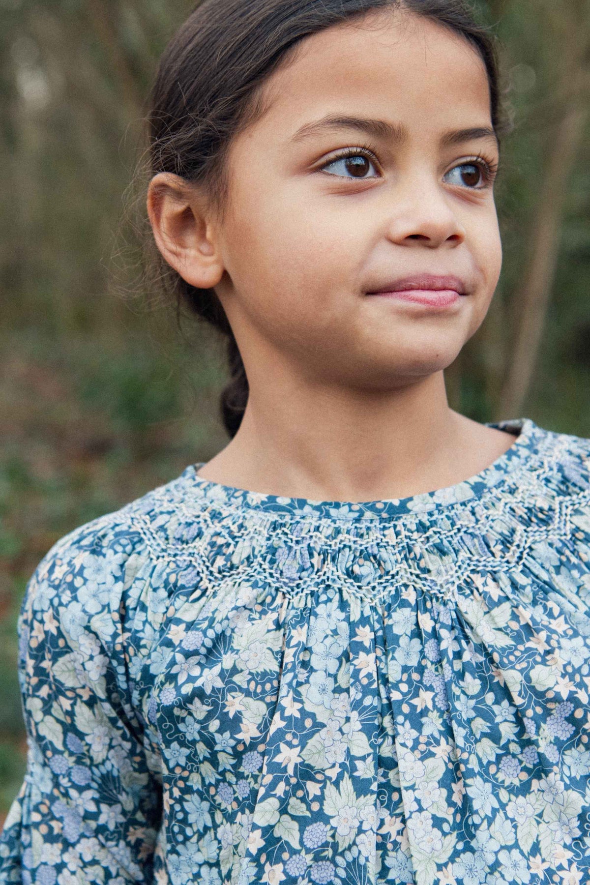 Alba Smocked Blouse, Liberty Berry Harvest