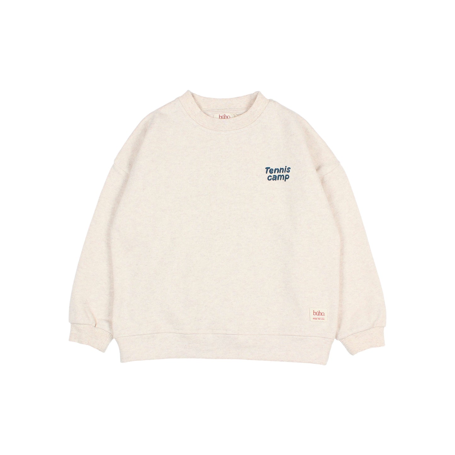 Tennis Sweatshirt, Ecru Melange