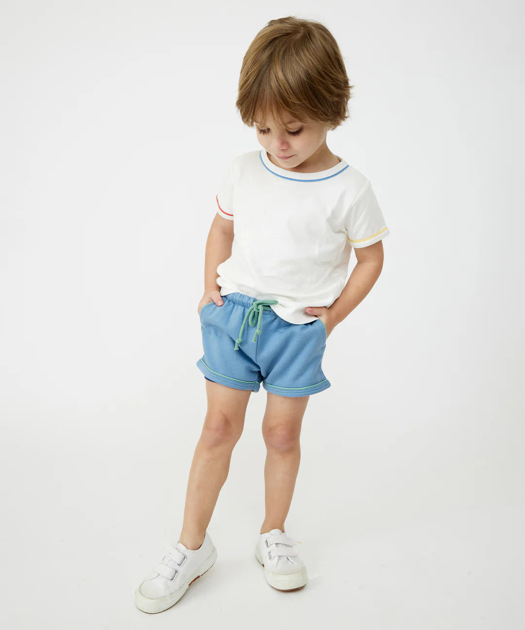 Bailey Baby Short, Dusty Blue