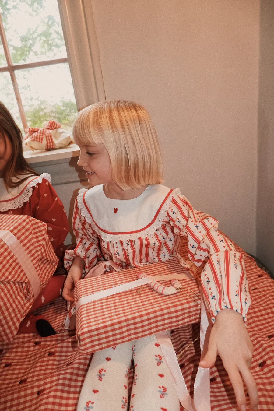 Noelle Dress, Holiday Stripe