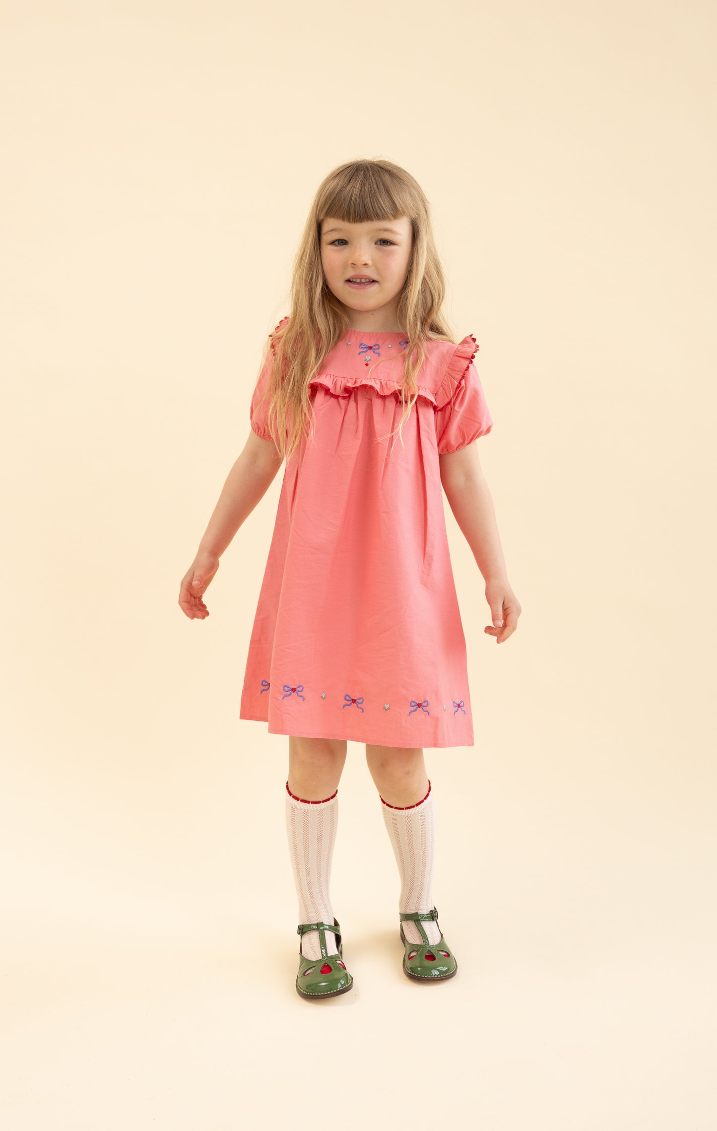 Rosa Dress, Dark Rose