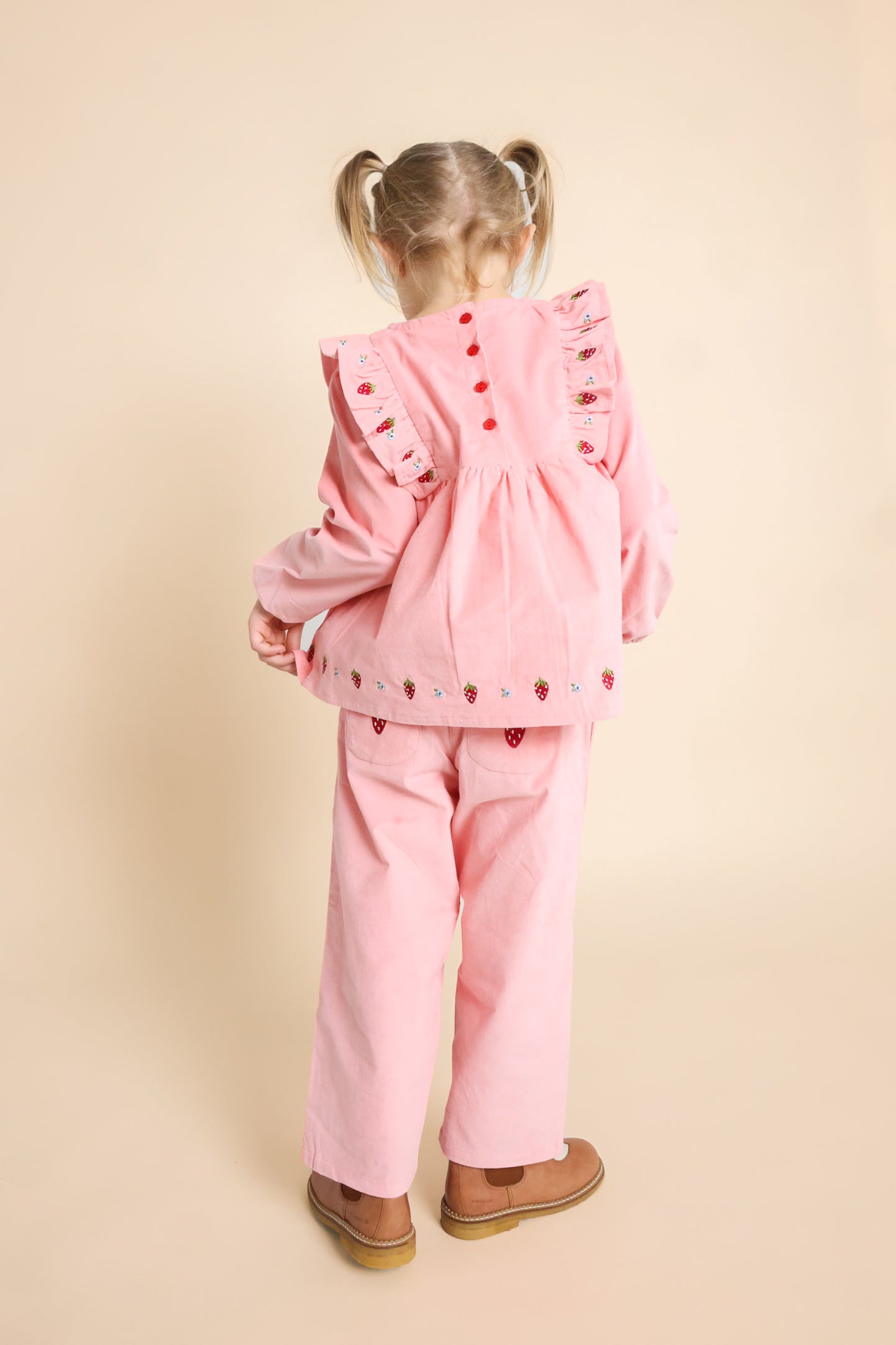 Belle Blouse, Warm Pink