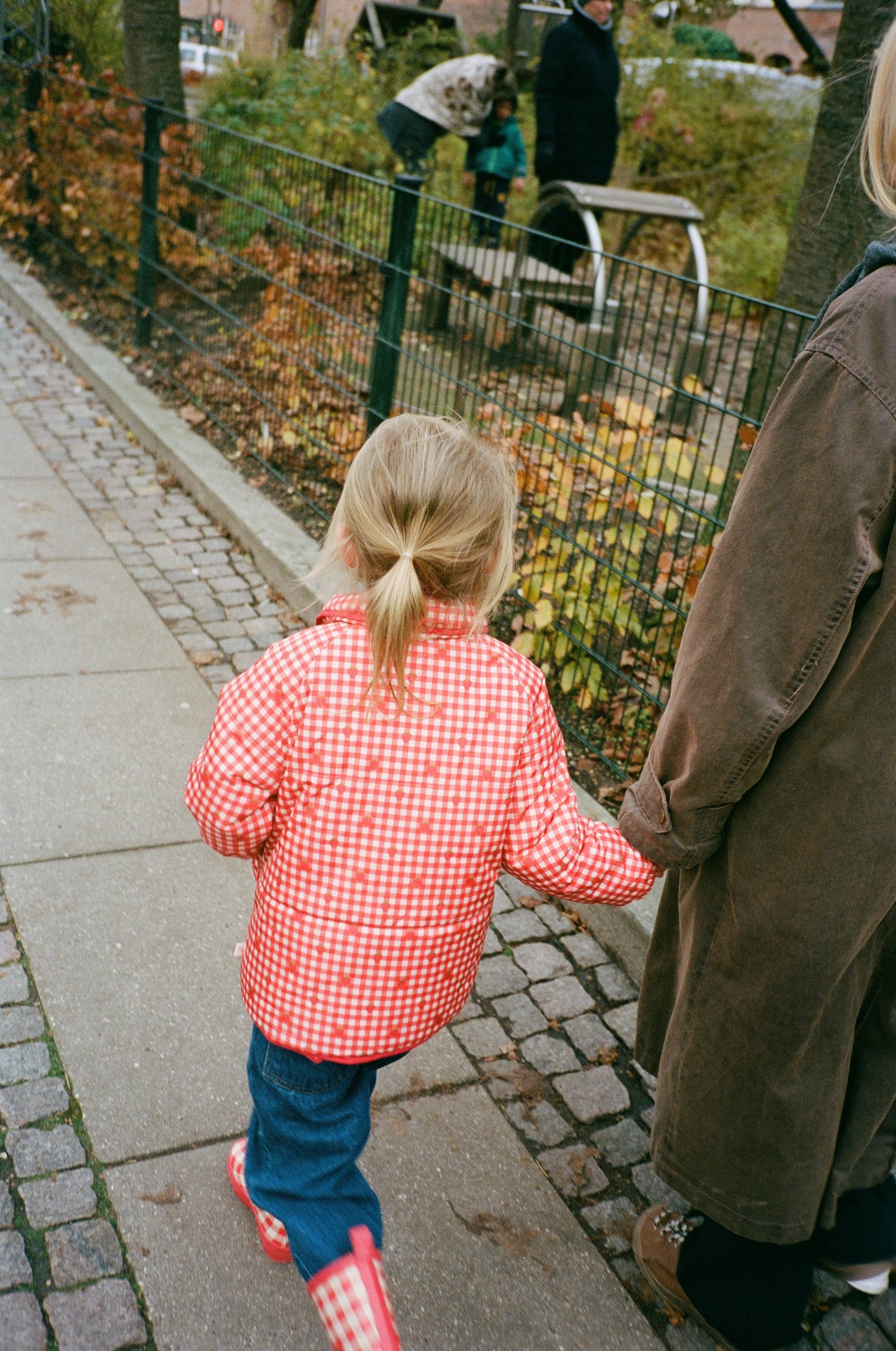 Molly Padded Jacket, Red Berry Gingham