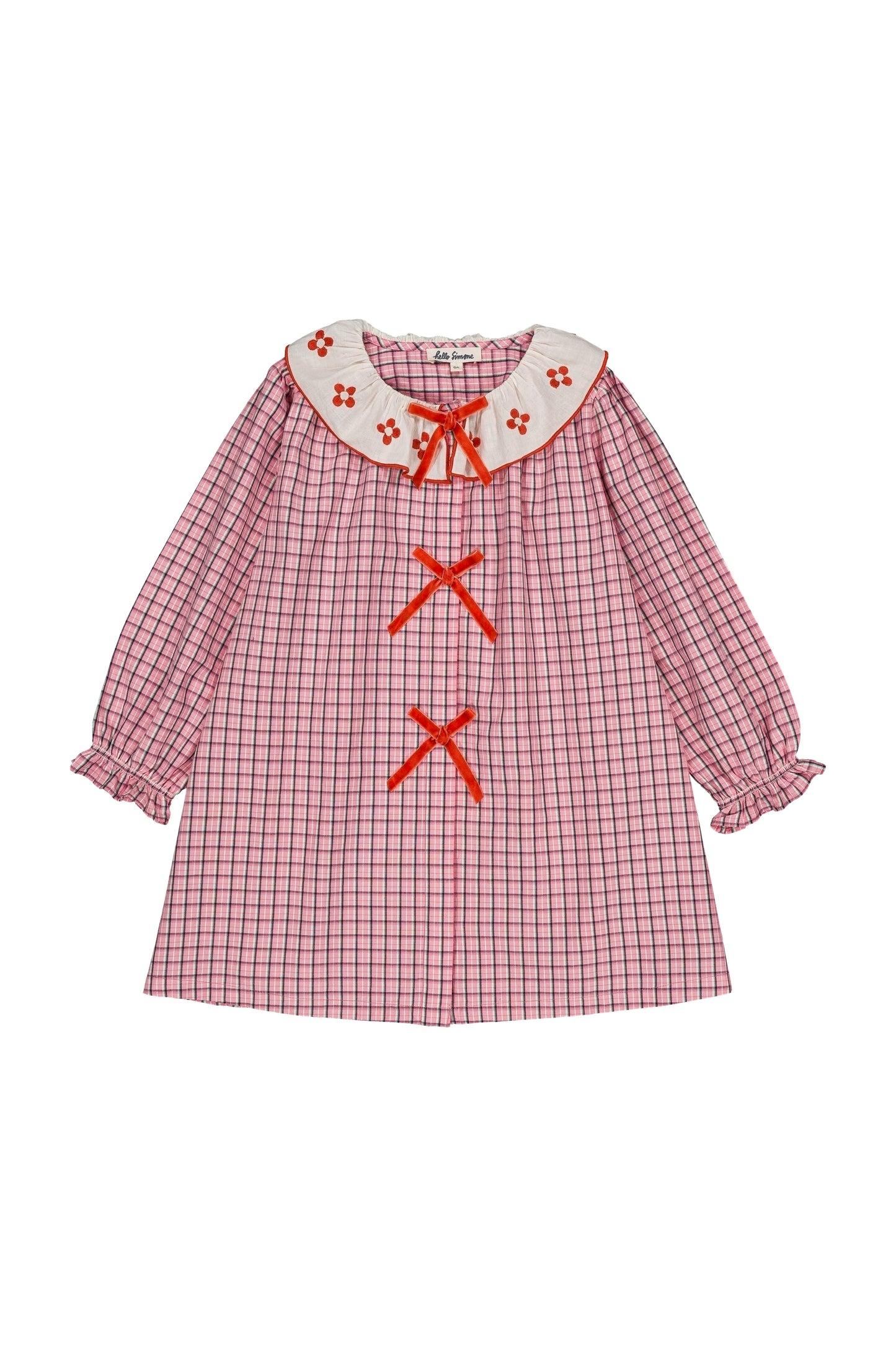 Groseille Dress, Pink Check