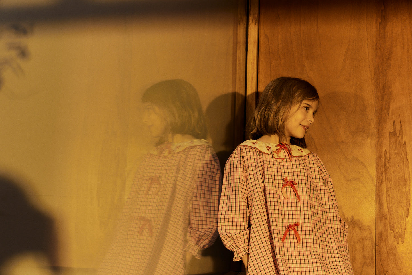 Groseille Dress, Pink Check
