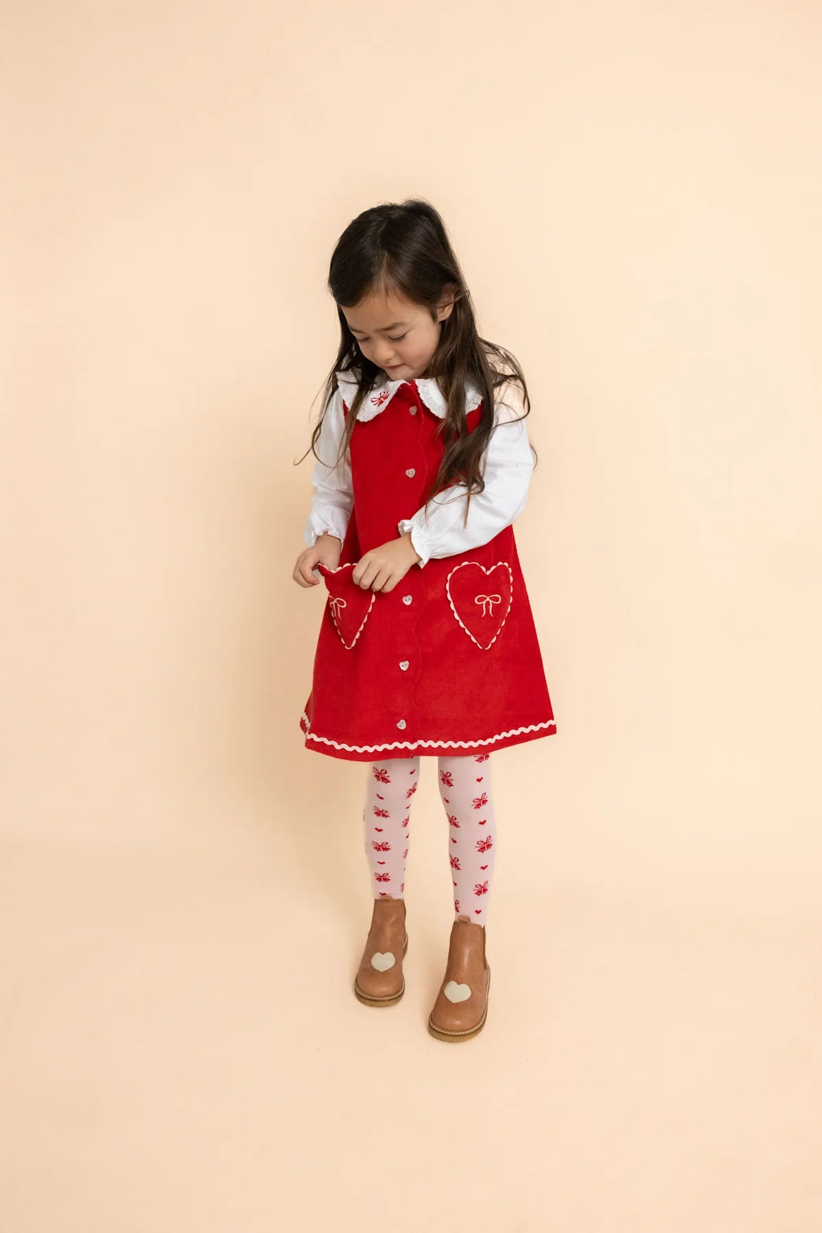 Carol Dress, Poppy Red