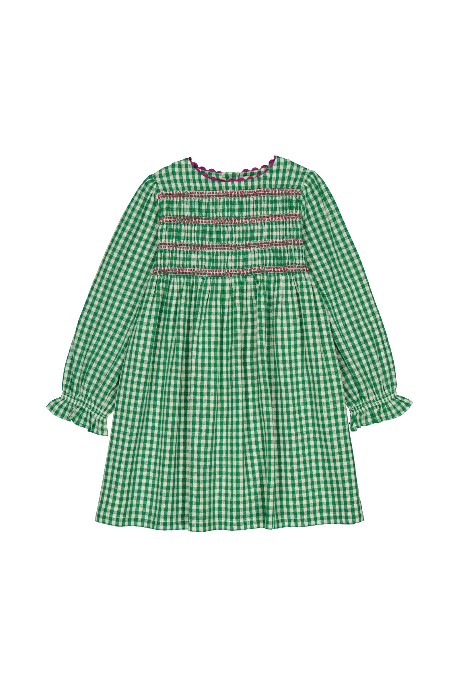 Hello Simone Malice Dress Gingham Green ellou Hello Simone Malice Dress Gingham Green ellou