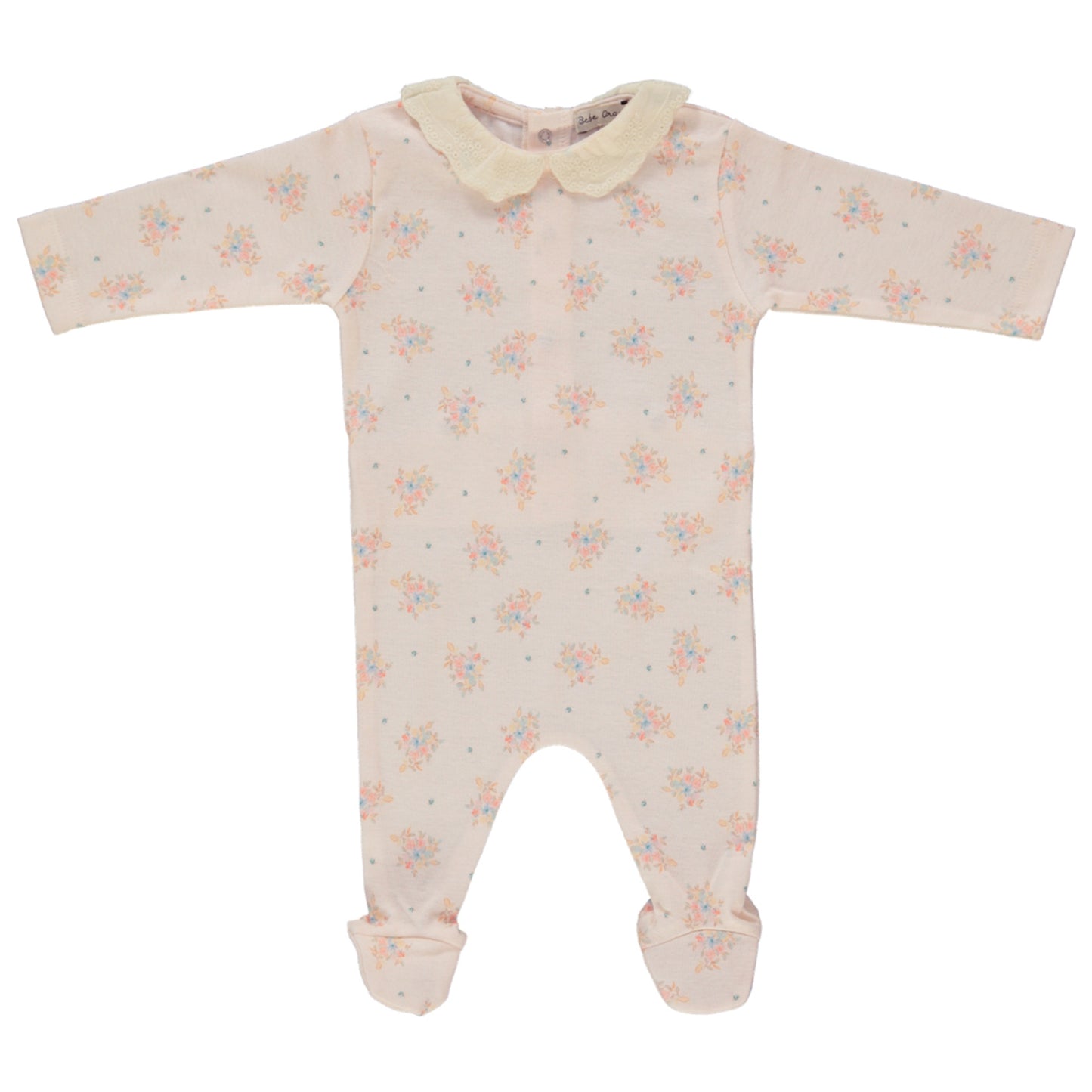 Bebe Organic Marie Collar Overall, Summer Bouquet