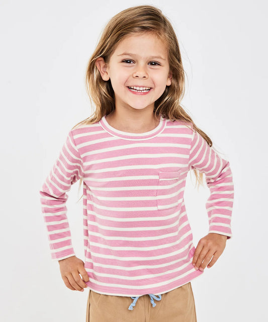 Edward T-Shirt, Rose Stripe