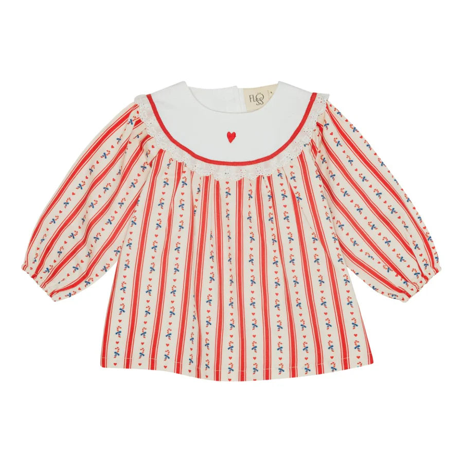 Noelle Dress, Holiday Stripe