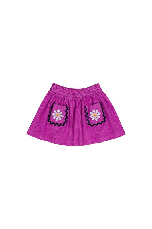 Poussin Skirt, Corduroy Mauve