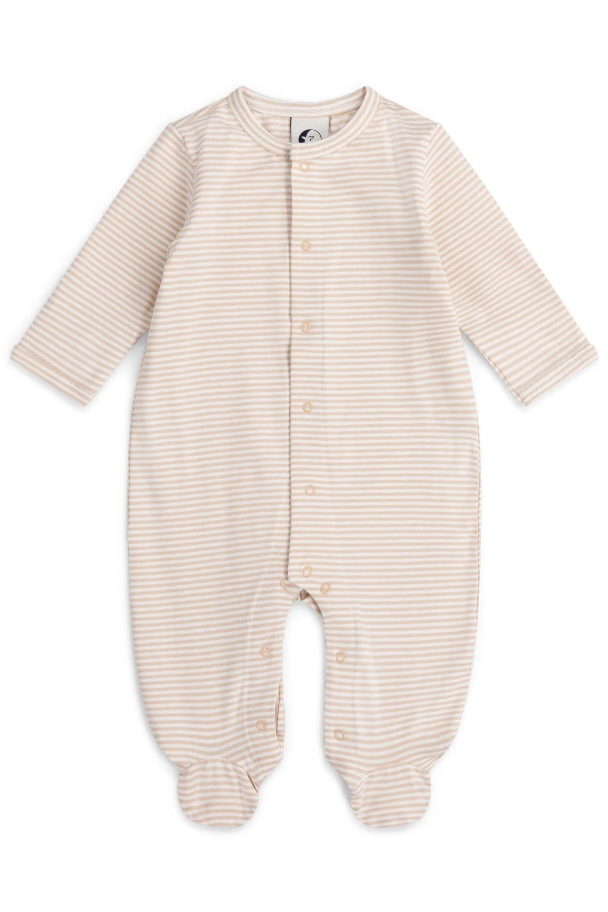 Baby Sleepsuit | Oat Stripe