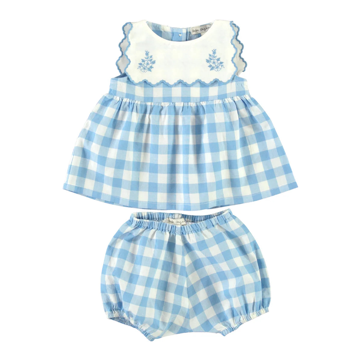 Viola Baby Dress, Sailor Check