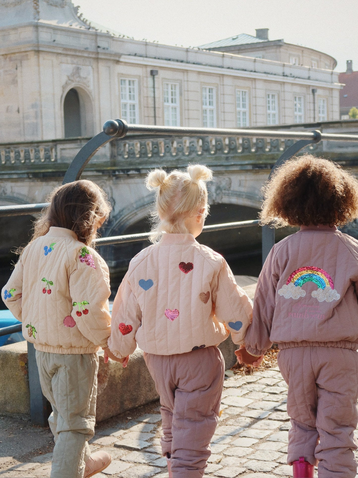 Juno Sequin Bomber Jacket, Cameo Rose