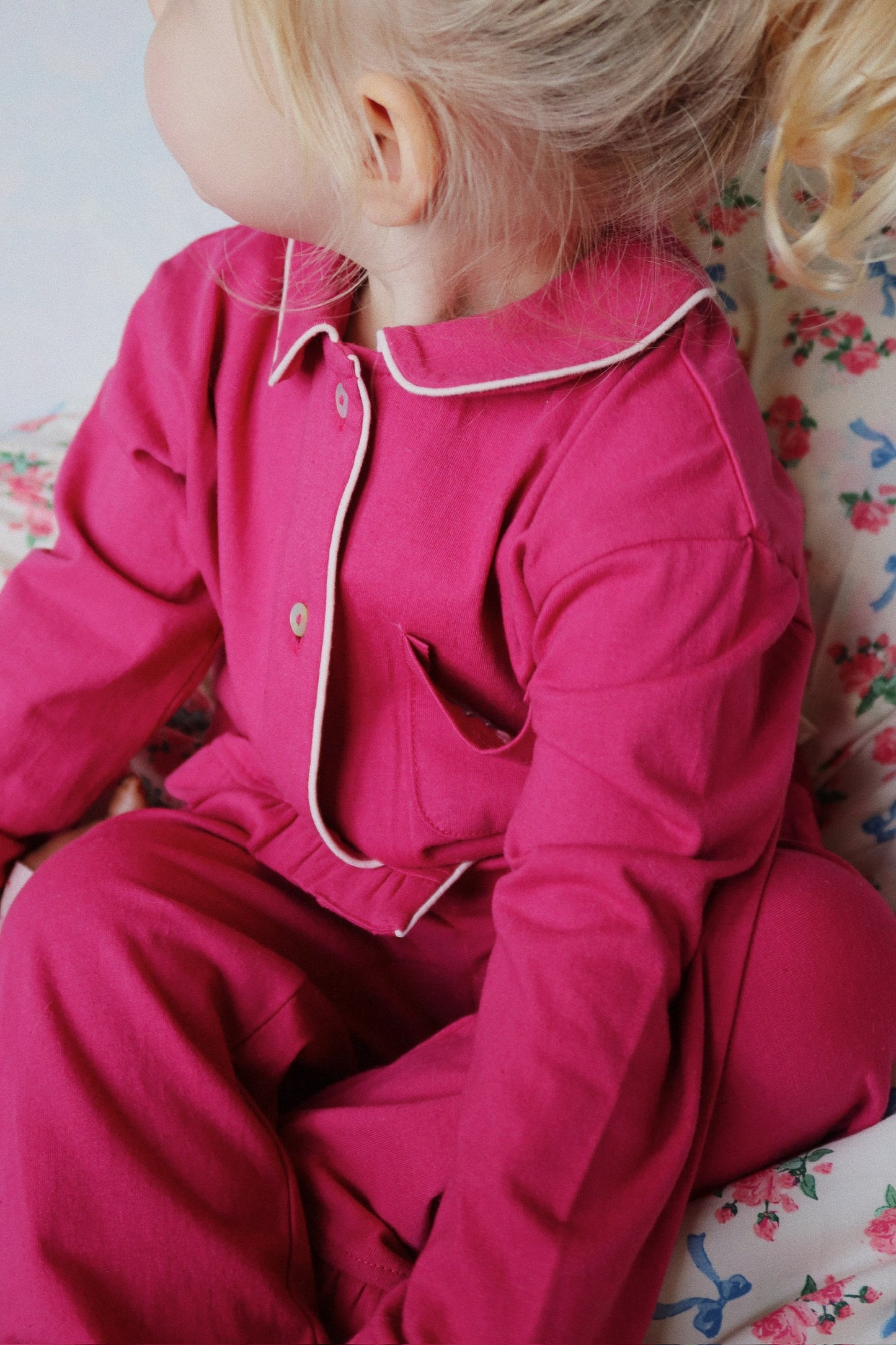 Pio Pajama Set, Sangria