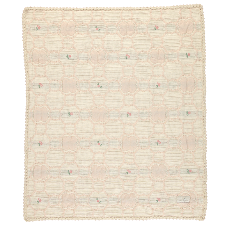 Cleo Blanket, Vintage Wallpaper Floral
