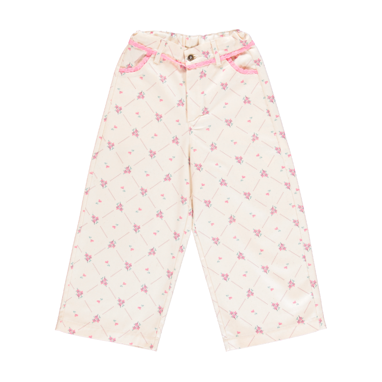 Heidi Pants, Needlepoint Print