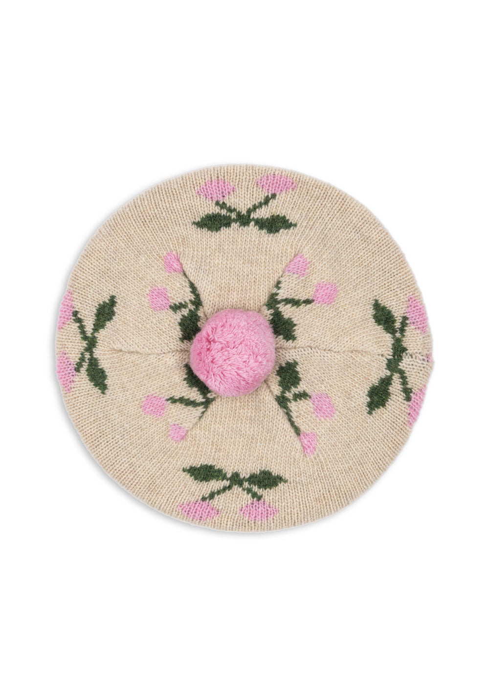 Belou Knit Beret, Cherry