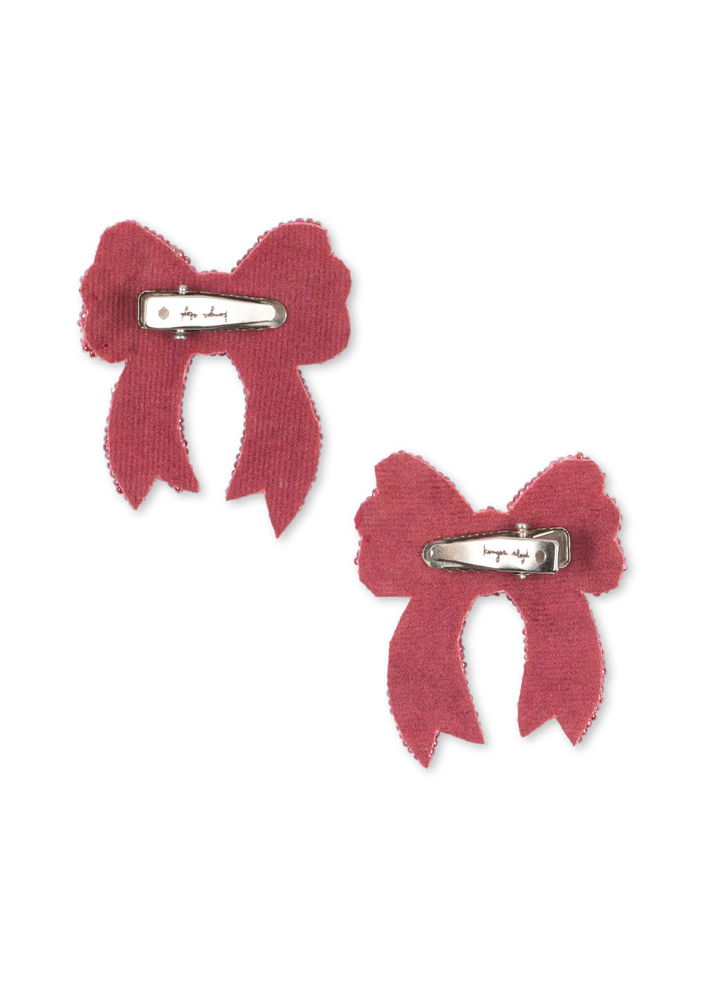 2 Pack Sequin Bow Hair Clip, Rapture Rose