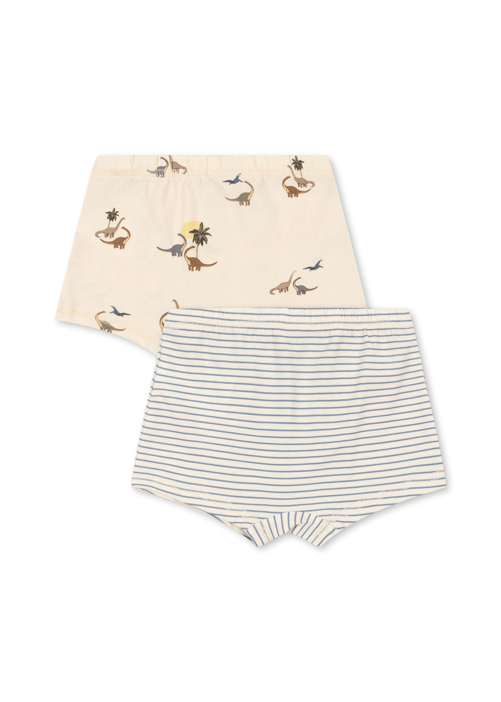 Basic 2 Pack Boy Boxers, Kubi/Stripe Blue