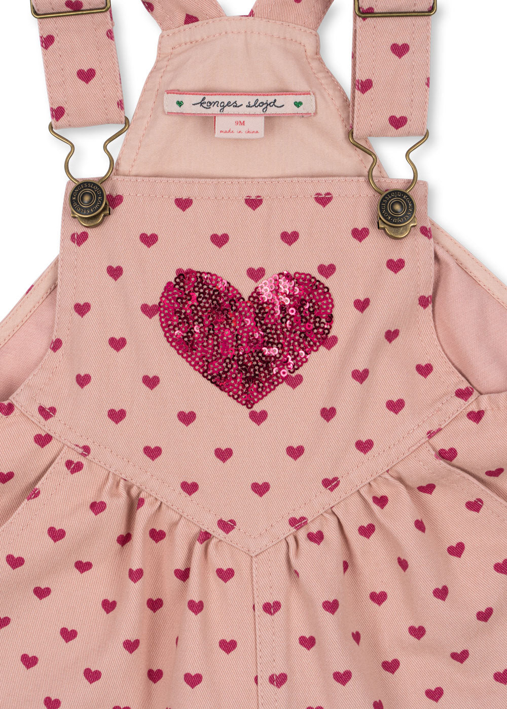 Nola Sequin Overalls, Berry Coeur