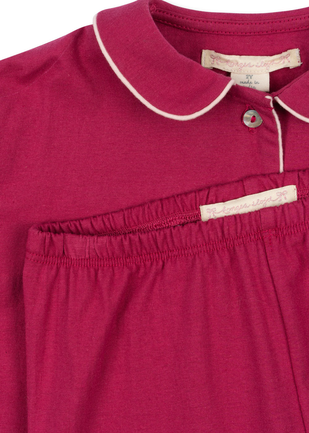 Pio Pajama Set, Sangria