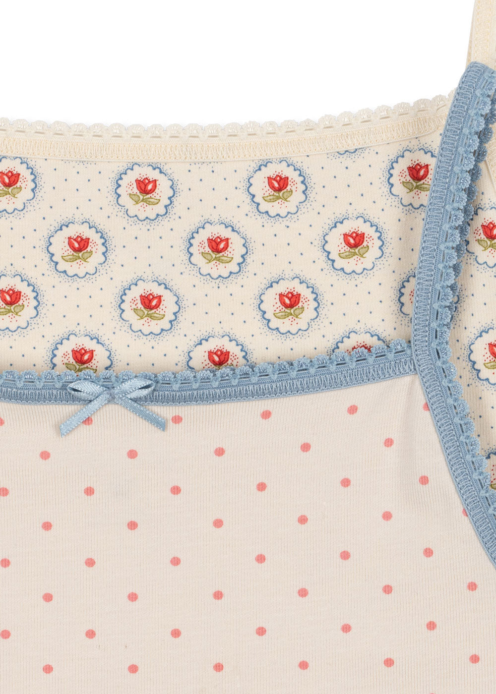 Basic 2 Pack Strap Tops, Pirouette Dot/Mirage