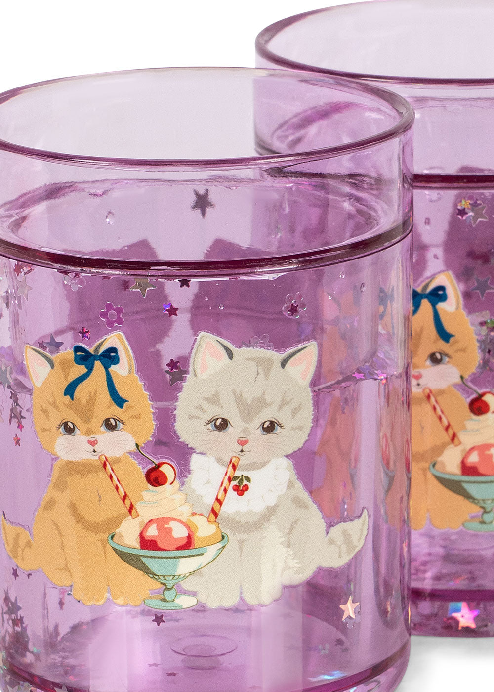 2 Pack Glitter Cups, Kitty Gelateria