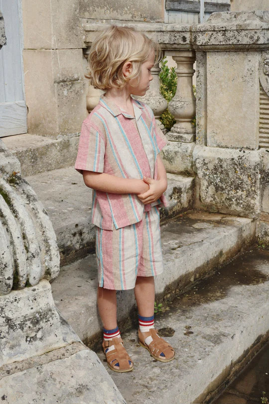 Konges 2 Pack Rib Socks, Multi Stripe