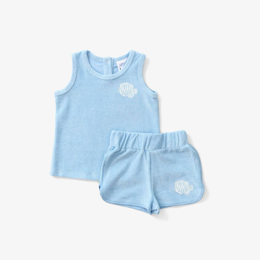 Tank and Short Set - Angelfish | Sky