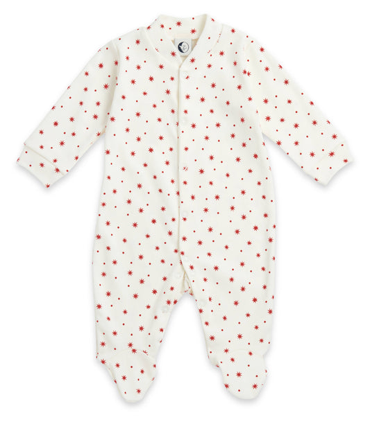 Baby Sleep Suit, Red Star