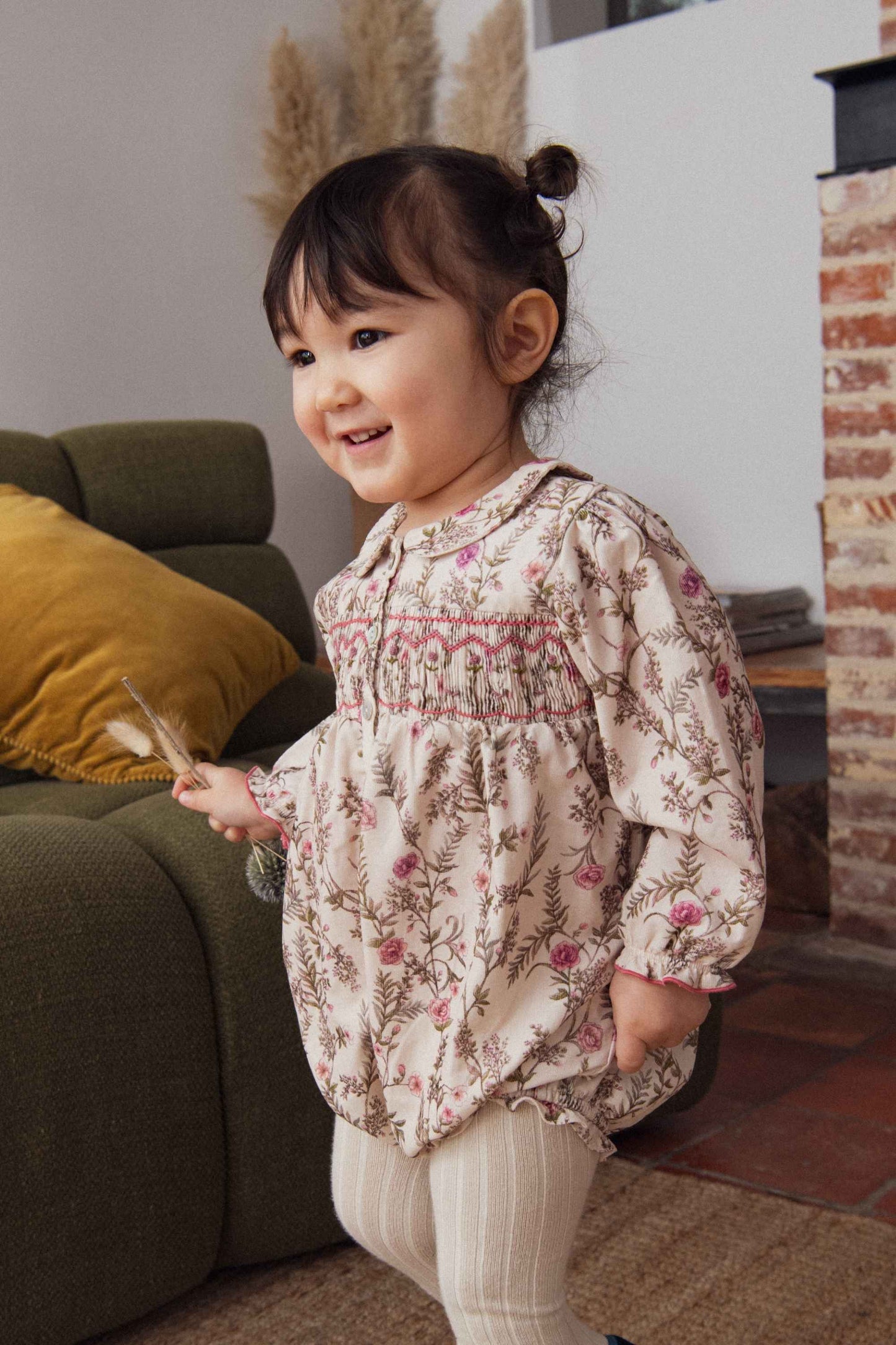 Lina Corduroy Romper, Wild Flowers