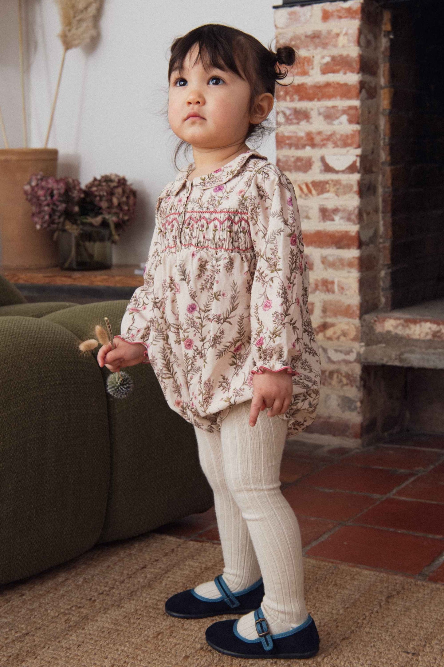 Lina Corduroy Romper, Wild Flowers