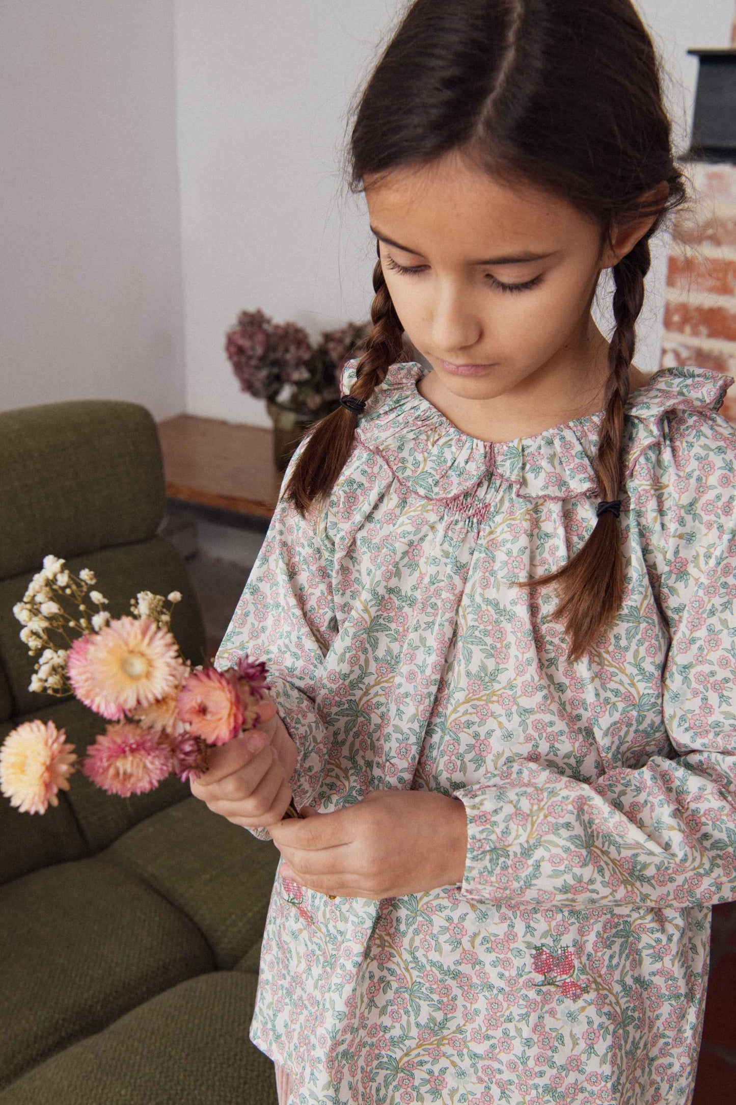 Olympe Blouse, Liberty Empress Rose