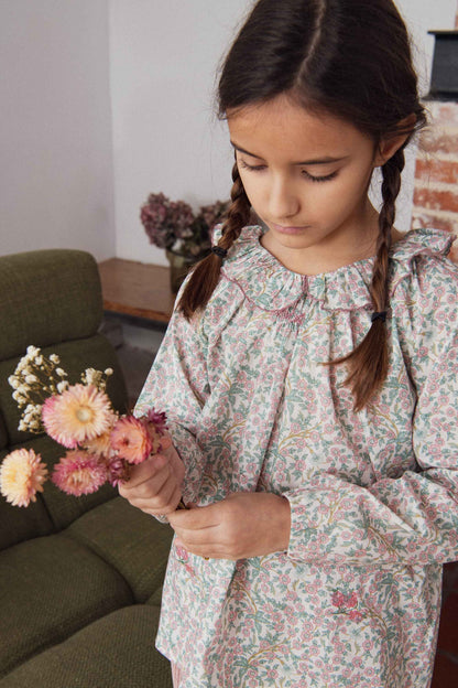 Olympe Blouse, Liberty Empress Rose