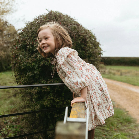 Parvati Dress, Fall Vine Print