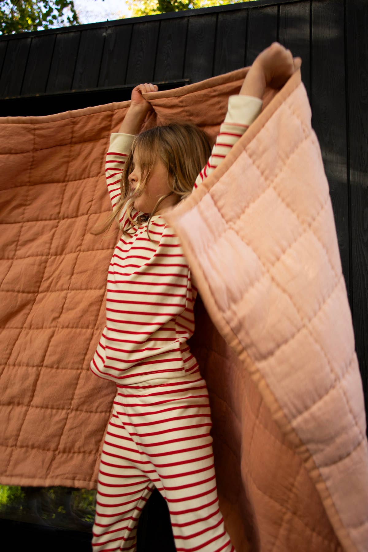 Holiday Classic Pajama, Red & Oatmeal Breton