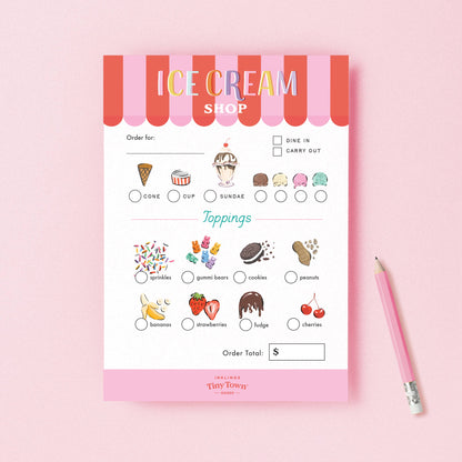 Inklings Tiny Town™ Play Notepad - Ice Cream Shop