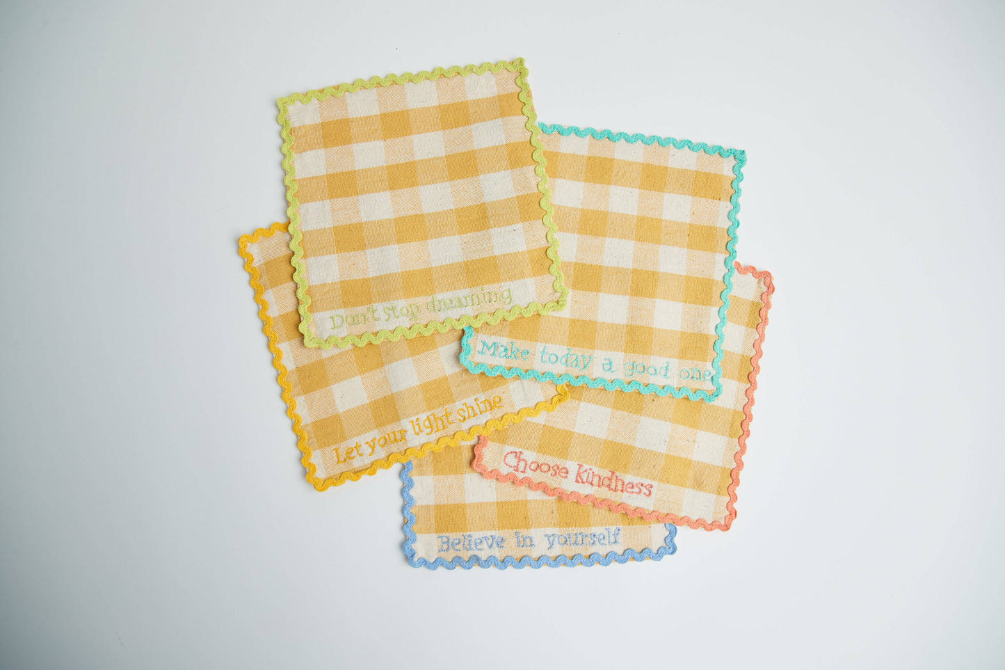 Handwoven Positive Vibes Lunchbox Napkins