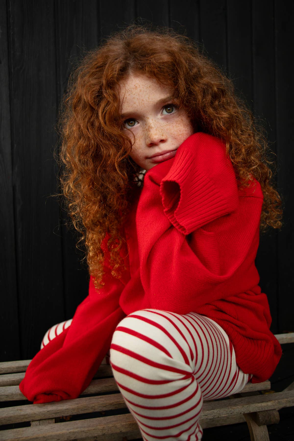 Holiday Classic Pajama, Red & Oatmeal Breton