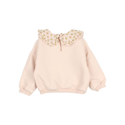 Cottage Sweatshirt, Cream Pink