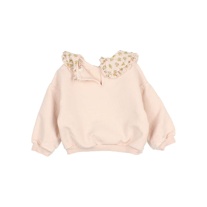 Cottage Sweatshirt, Cream Pink