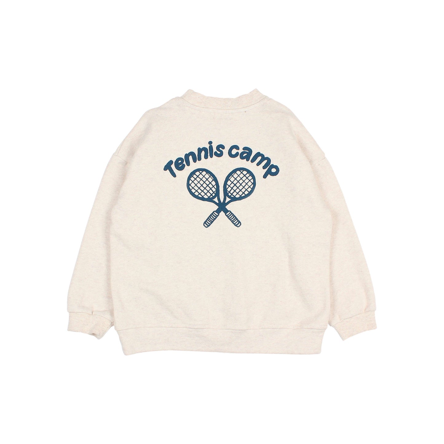 Tennis Sweatshirt, Ecru Melange