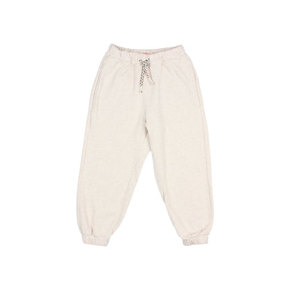 Soft Fleece Jogger, Ecru Melange