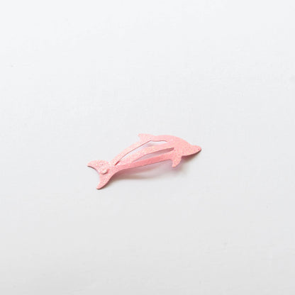 Metal Hair Clips, Glitter Baby Dolphins