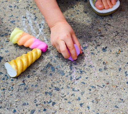 Rainbow Unicorn Horn Handmade Sidewalk Chalk