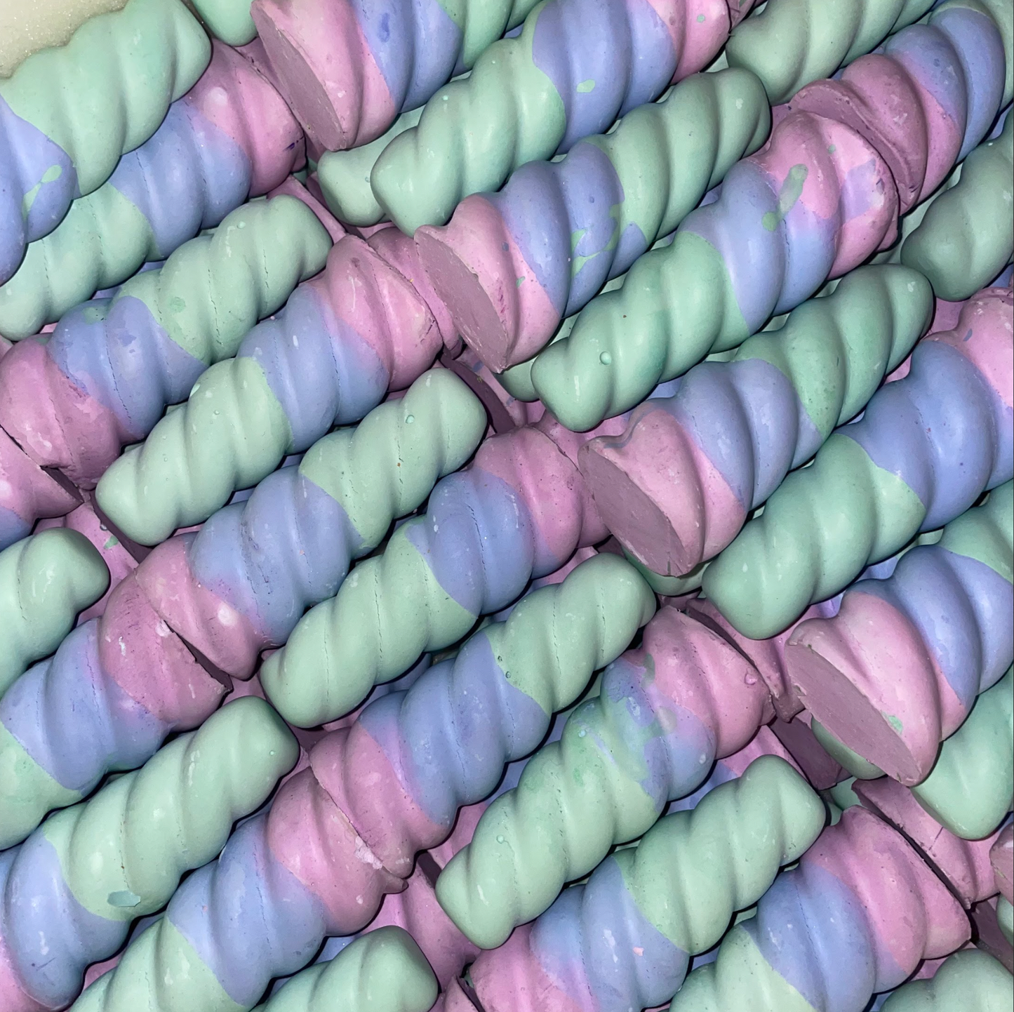 Rainbow Unicorn Horn Handmade Sidewalk Chalk
