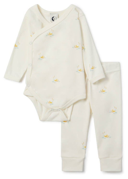 Baby Wrap & Trs Set Duckling