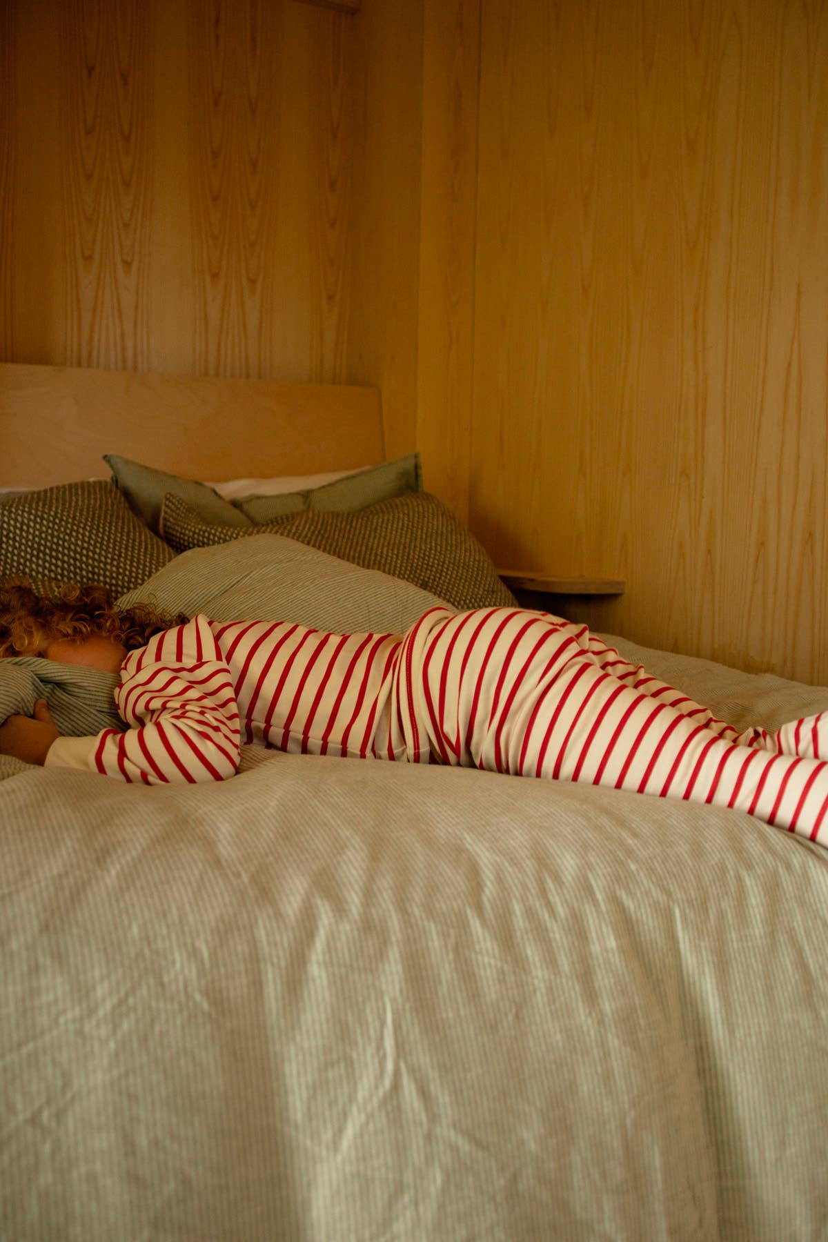 Holiday Classic Pajama, Red & Oatmeal Breton